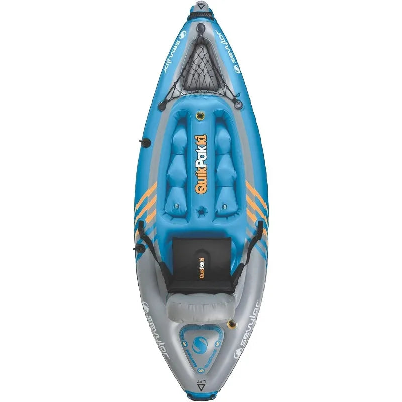 Sevylor QuickPak K1 Inflatable Kayak – 1-Person Backpack Kayak