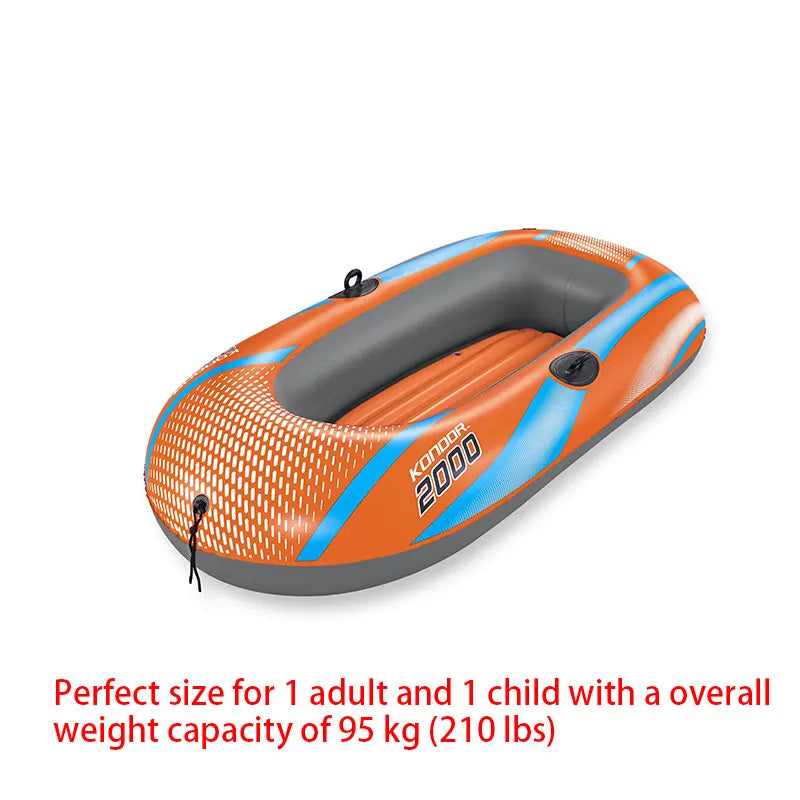 Bestway Inflatable Kayak – 1-3 Person Heavy Duty PVC Rafting Boat