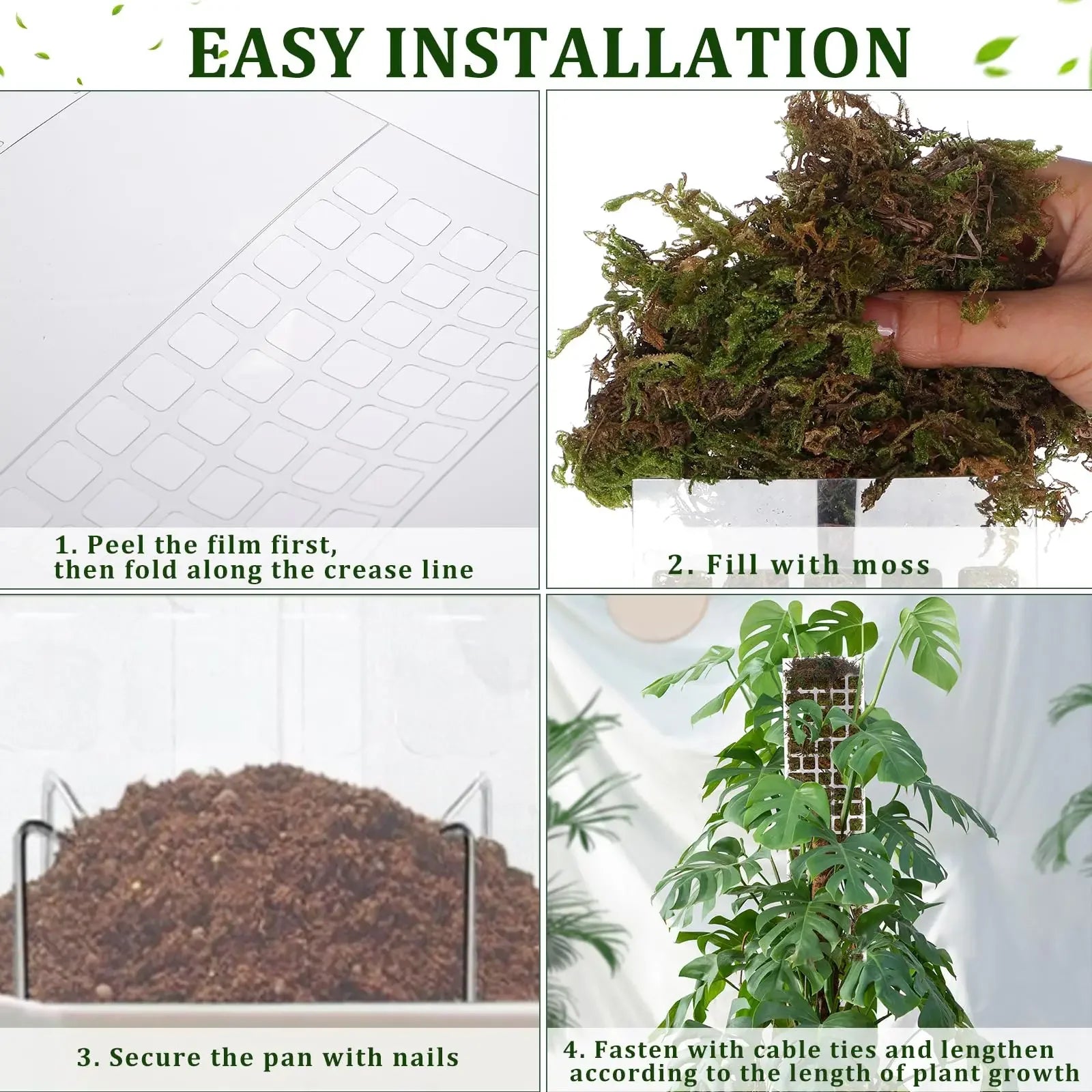 Indoor Moss Pole Plant Support