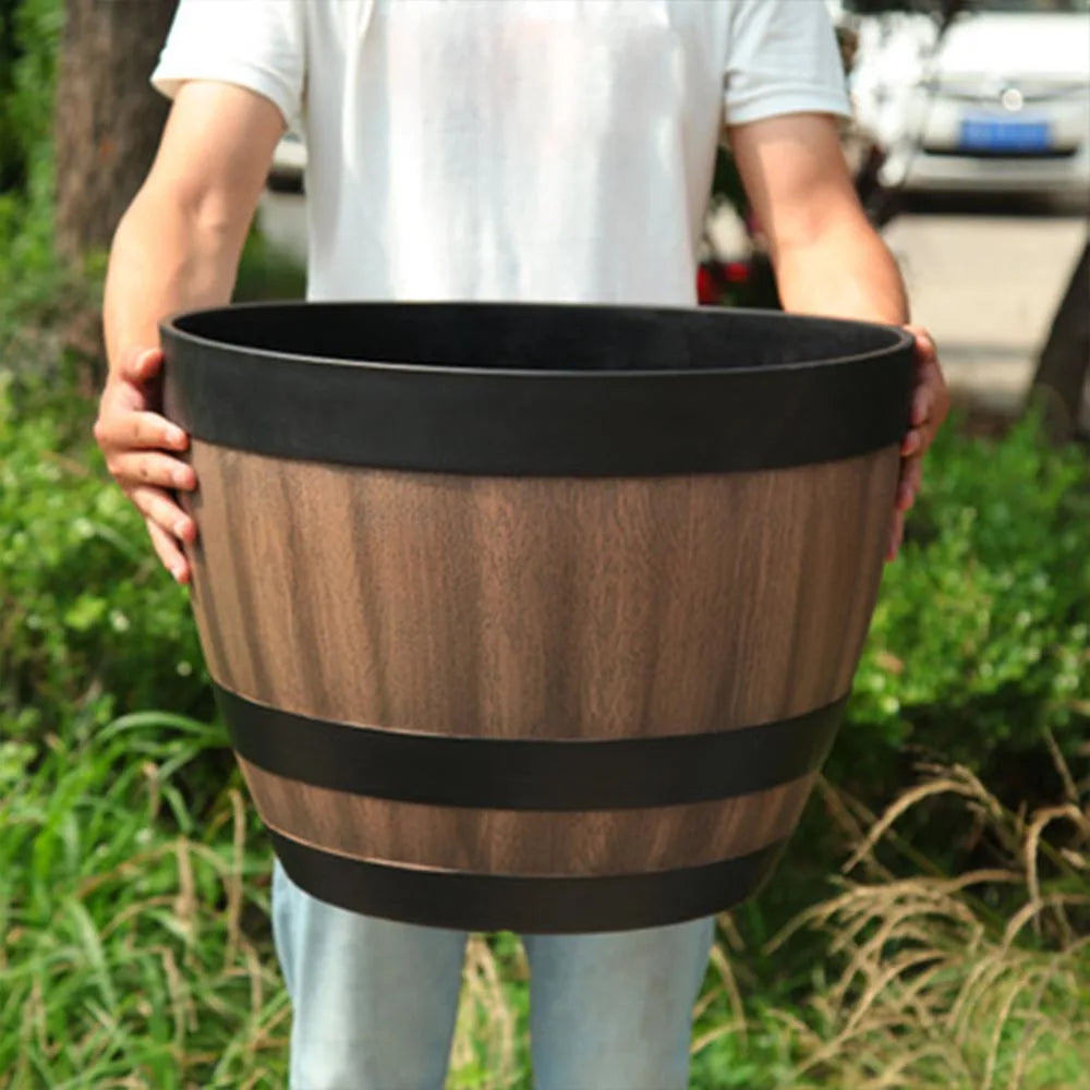 Large Retro Flower Pot