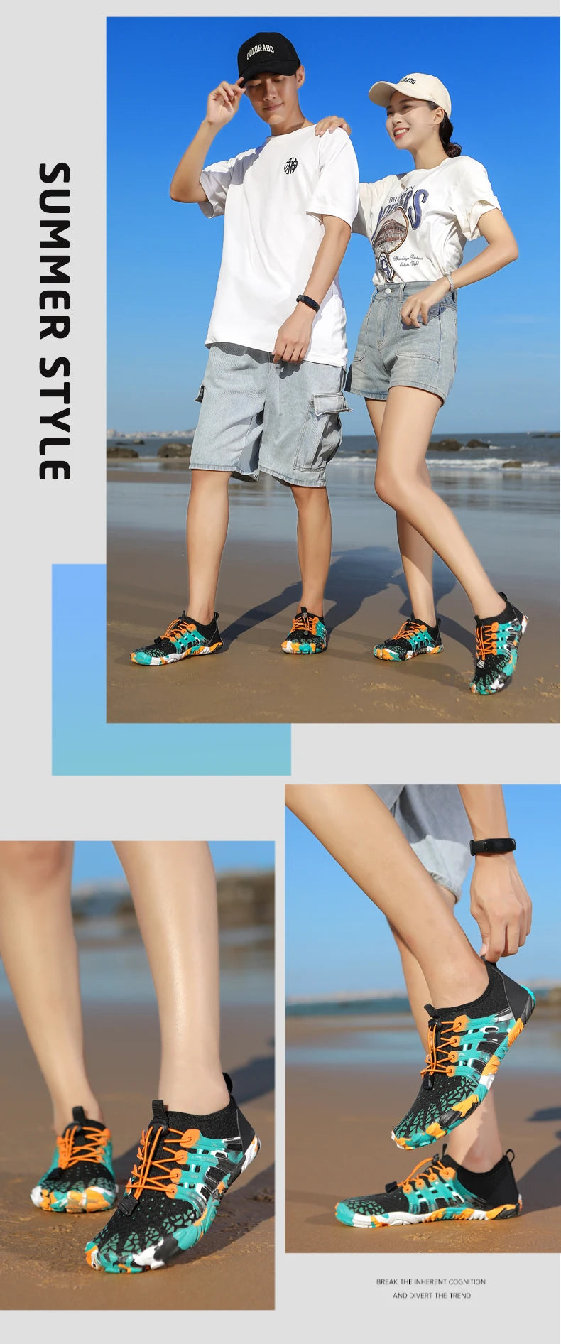 Five-Finger Aqua Shoes – Men & Women’s Water Sports & Hiking Shoes