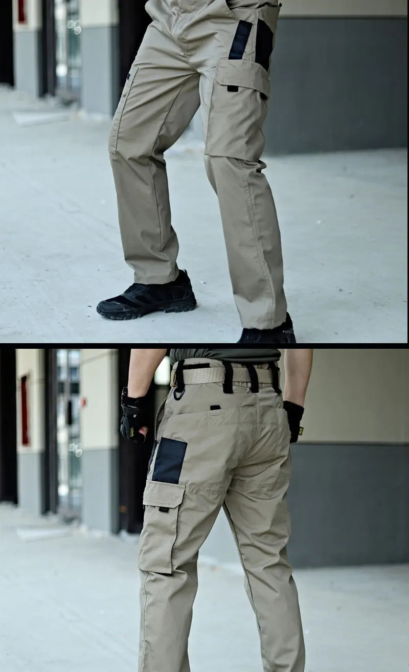 Men’s Tactical Work Pants – Waterproof Outdoor Cargo Trousers with Multi-Pockets