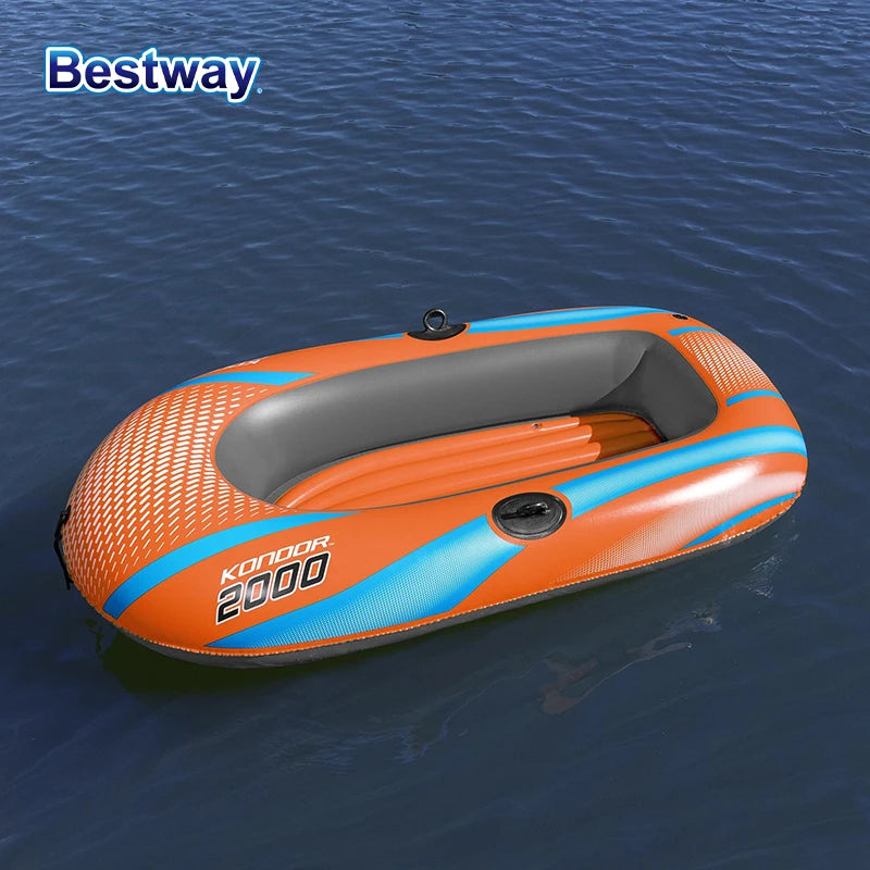 Bestway Inflatable Kayak – 1-3 Person Heavy Duty PVC Rafting Boat