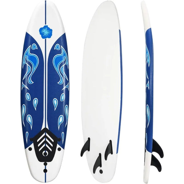 Giantex 6ft Surfboard – Beginner Foam Surf Board with Removable Fins