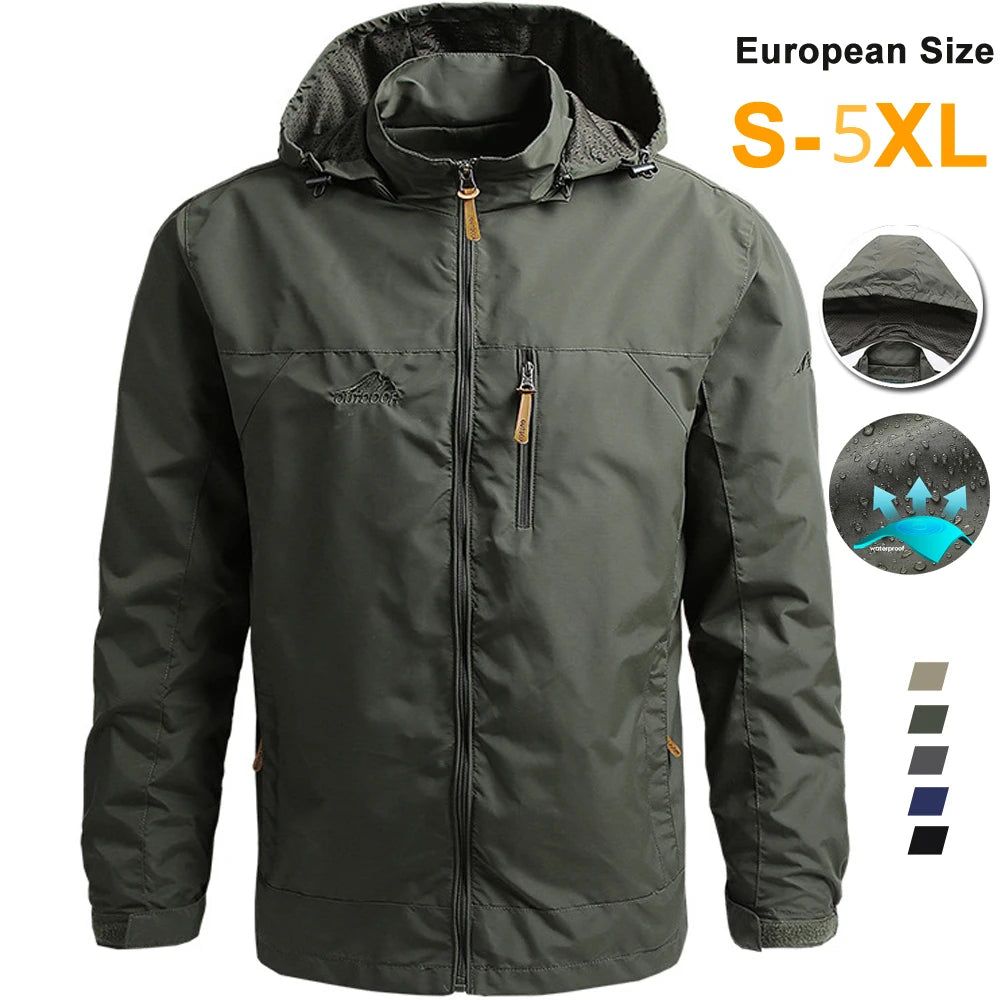Men’s Tactical Waterproof Windbreaker