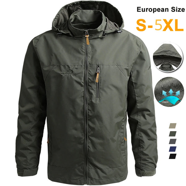 Men’s Tactical Waterproof Windbreaker