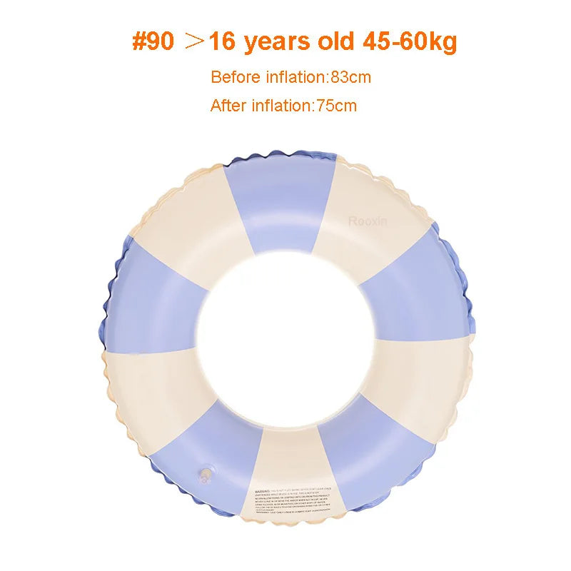 Rooxin Inflatable Pool Float – Swim Ring for Kids & Adults
