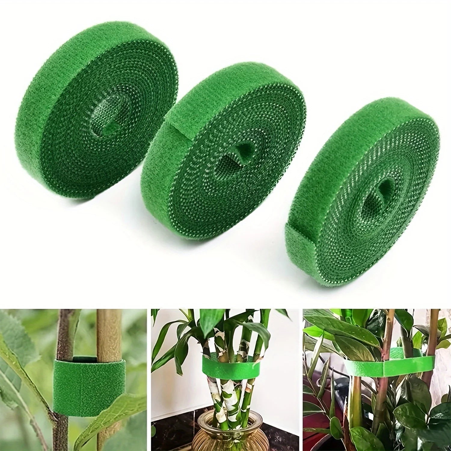 2M Adjustable Nylon Plant Ties – Reusable Garden Support Fastener Tape