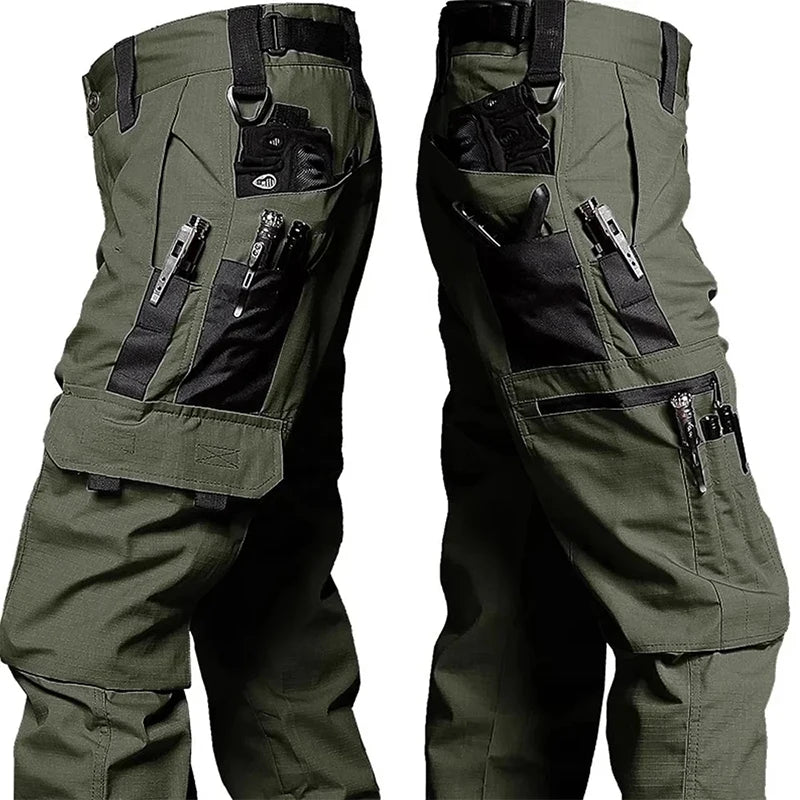 Men’s Tactical Work Pants – Waterproof Outdoor Cargo Trousers with Multi-Pockets