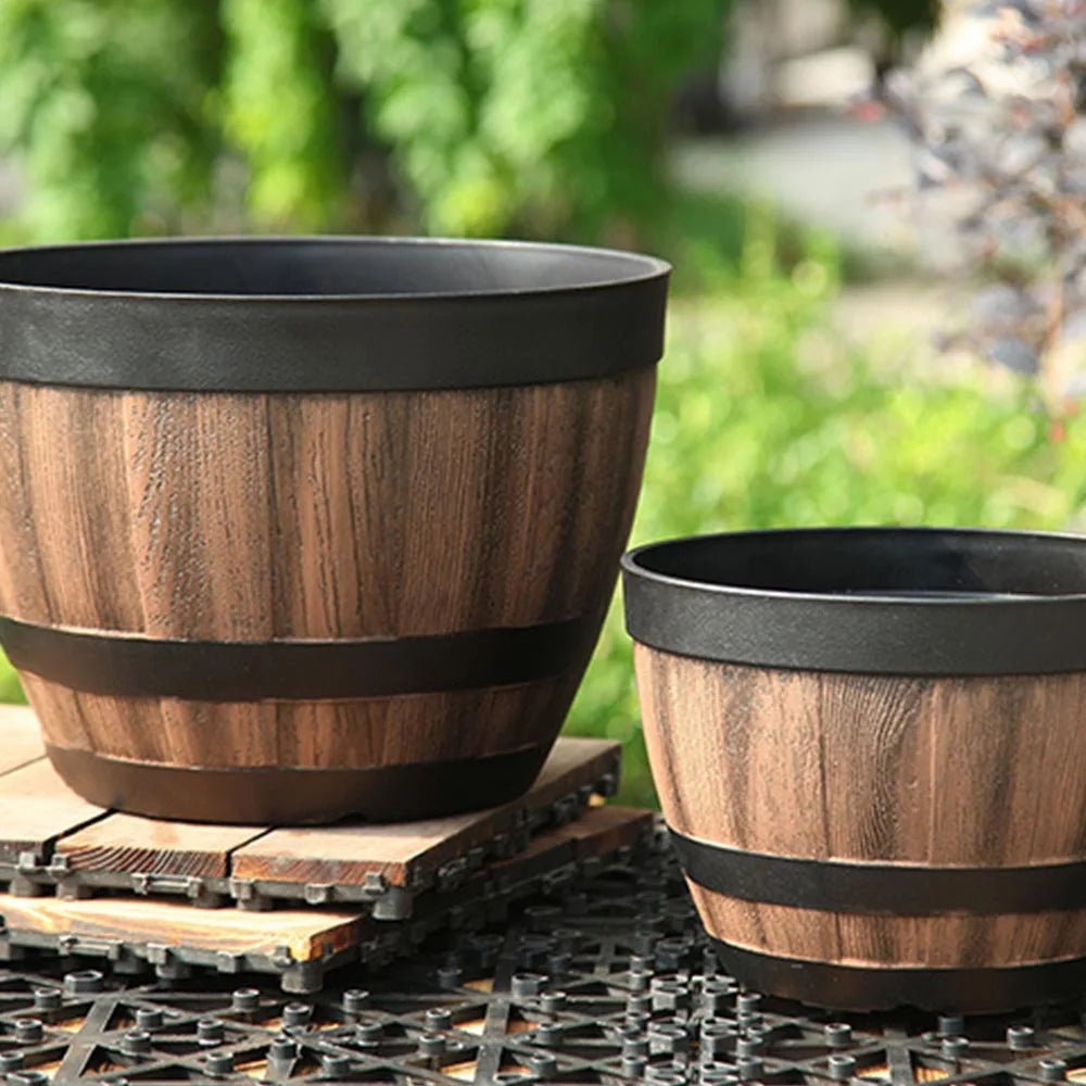 Large Retro Flower Pot