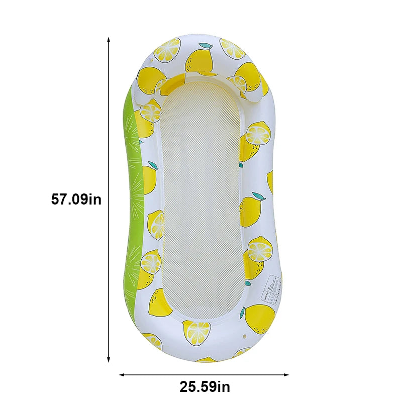 Rooxin Inflatable Water Hammock – Pool Float Bed & Beach Lounger Chair