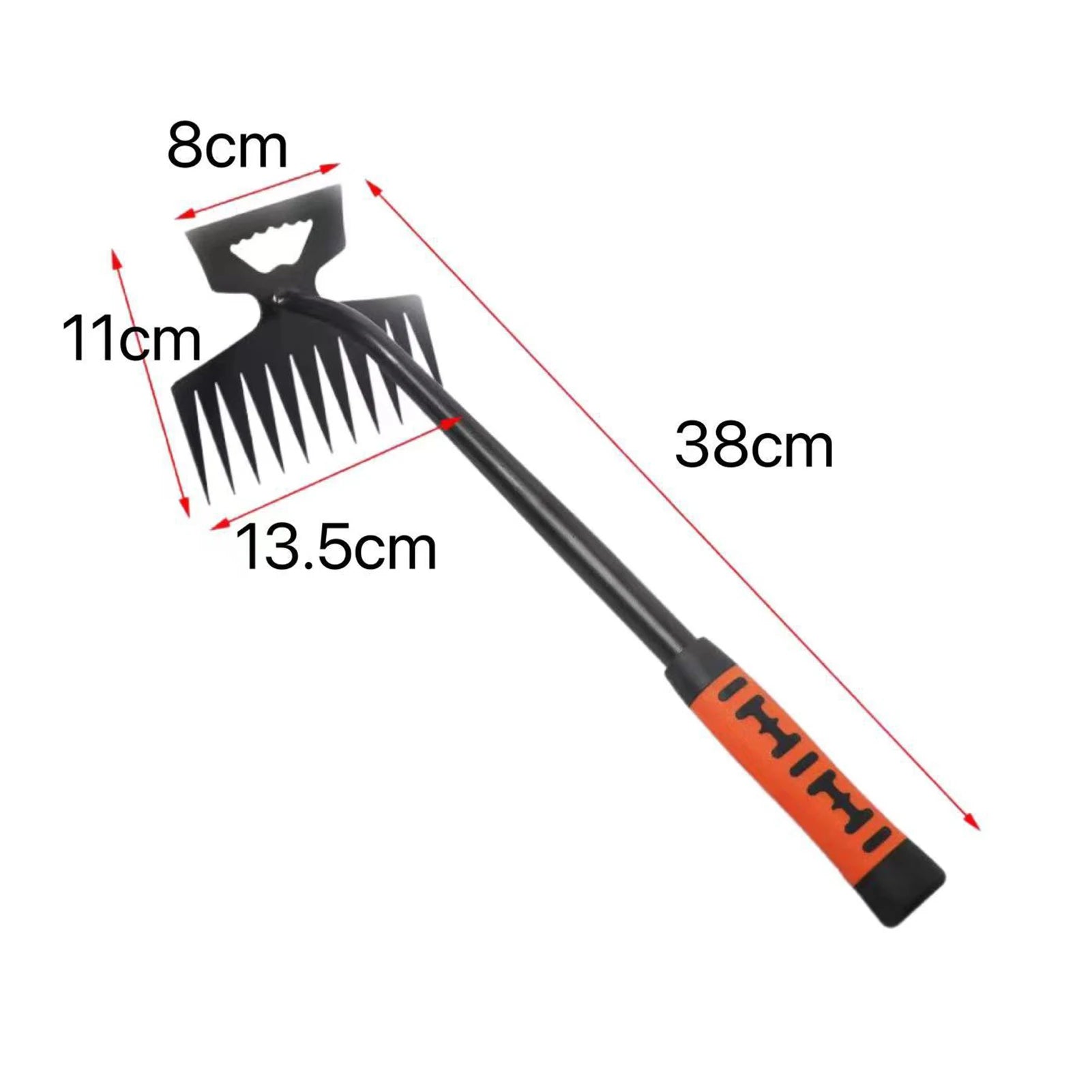 2-in-1 Metal Weed Cleaning Shovel & Garden Rake – Stainless Steel Tool