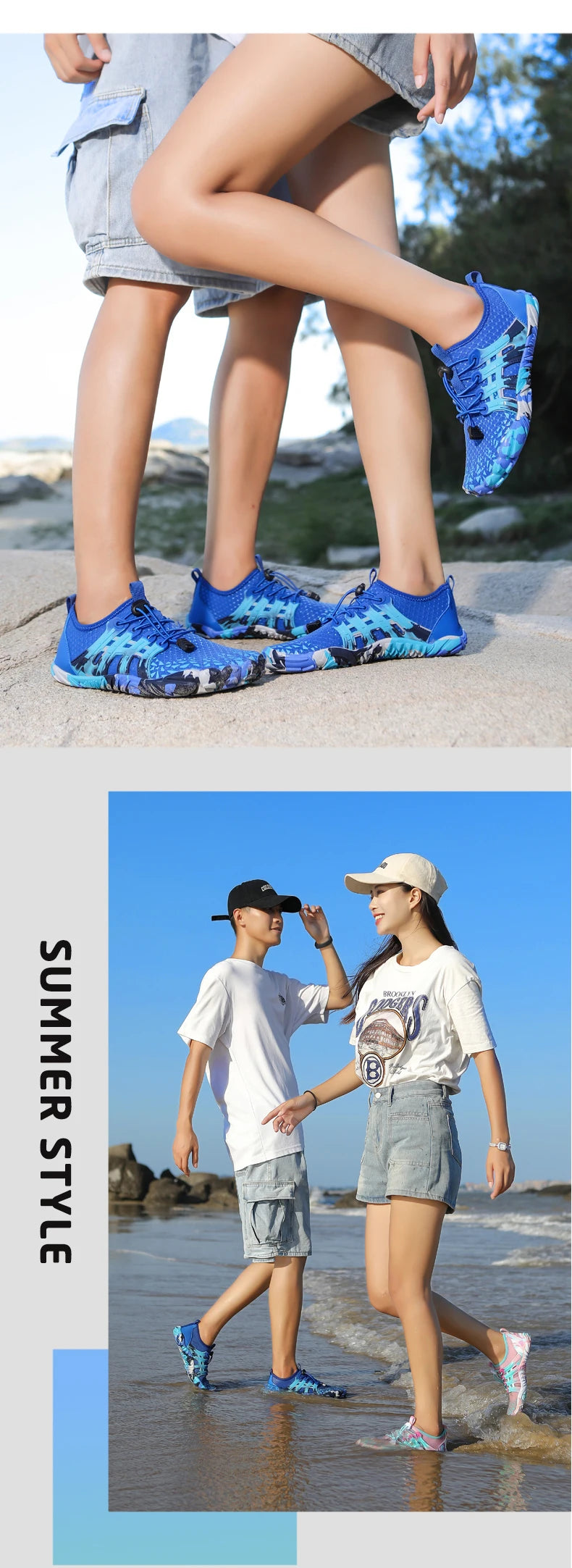 Five-Finger Aqua Shoes – Men & Women’s Water Sports & Hiking Shoes