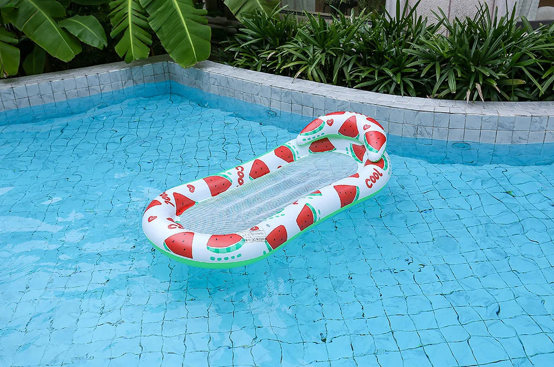 Rooxin Inflatable Water Hammock – Pool Float Bed & Beach Lounger Chair