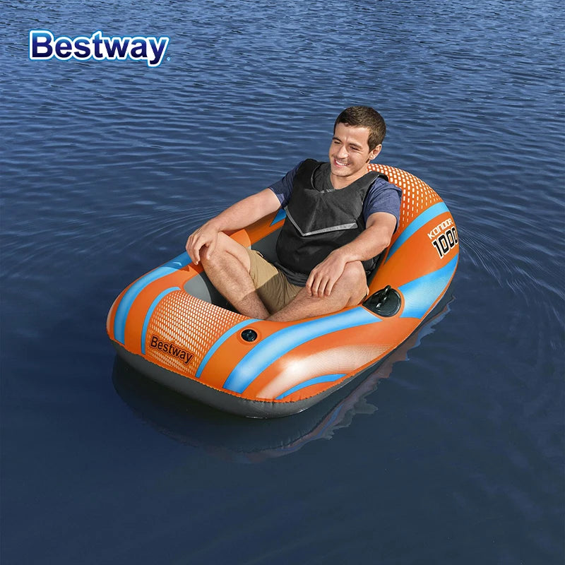 Bestway Inflatable Kayak – 1-3 Person Heavy Duty PVC Rafting Boat