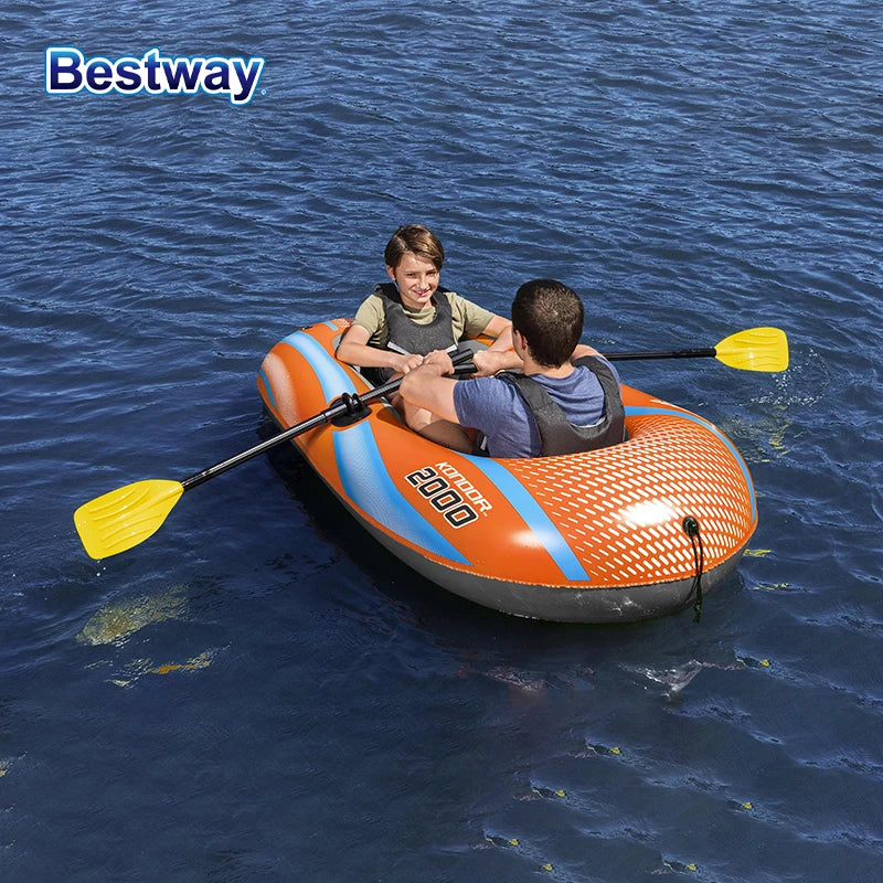 Bestway Inflatable Kayak – 1-3 Person Heavy Duty PVC Rafting Boat