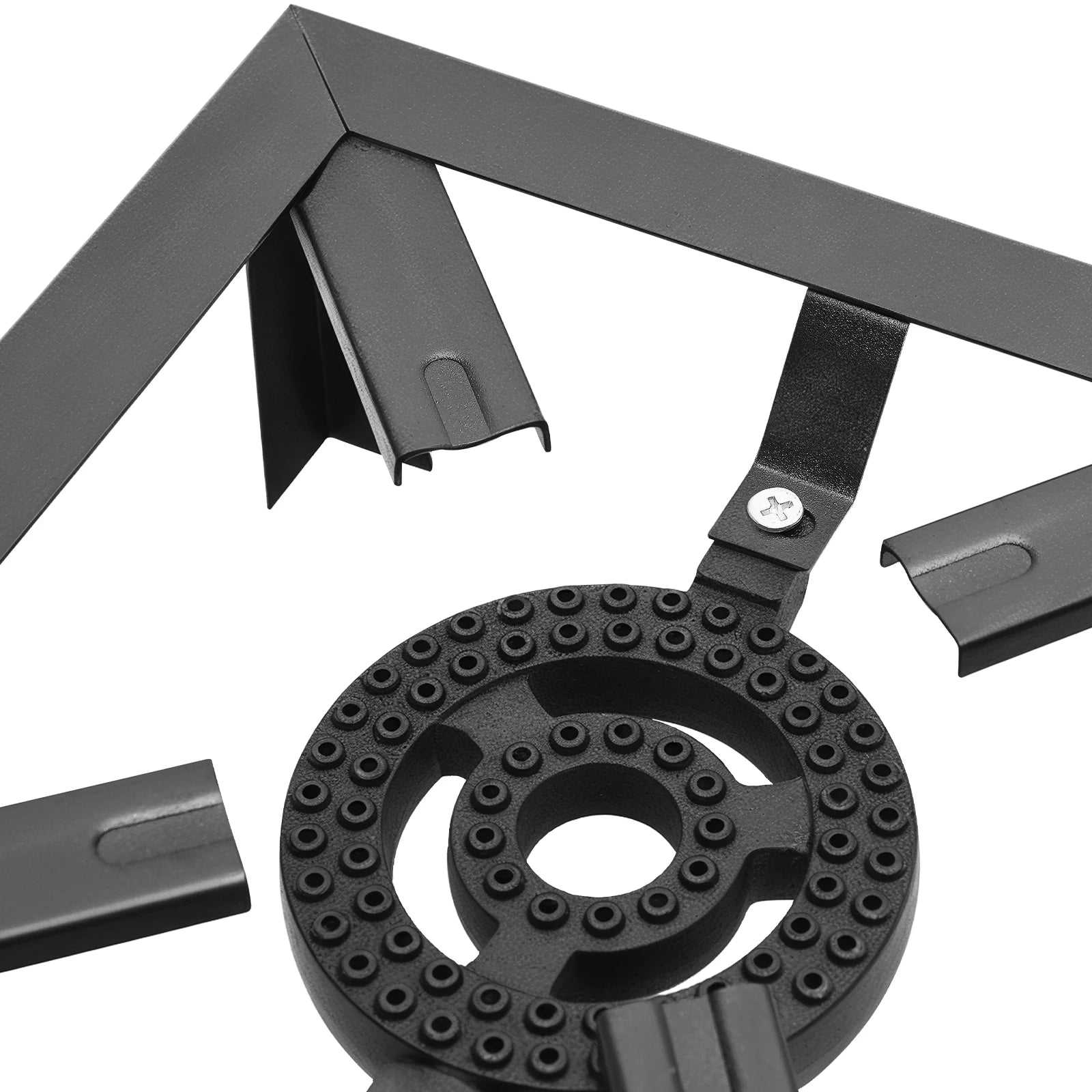 Portable Double Burner Outdoor Gas Stove – Propane Cooker with Adjustable Regulato