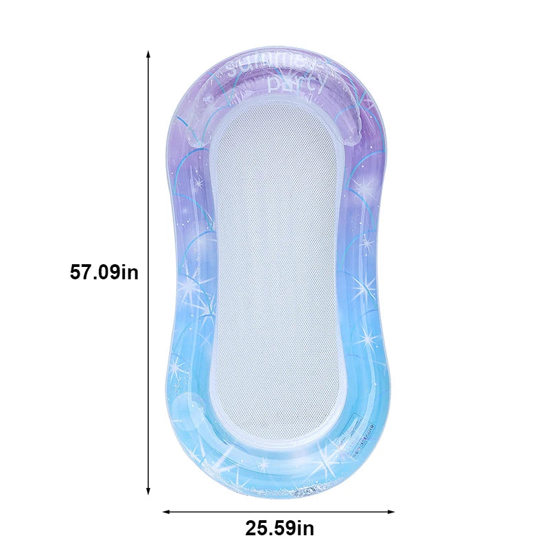 Rooxin Inflatable Water Hammock – Pool Float Bed & Beach Lounger Chair