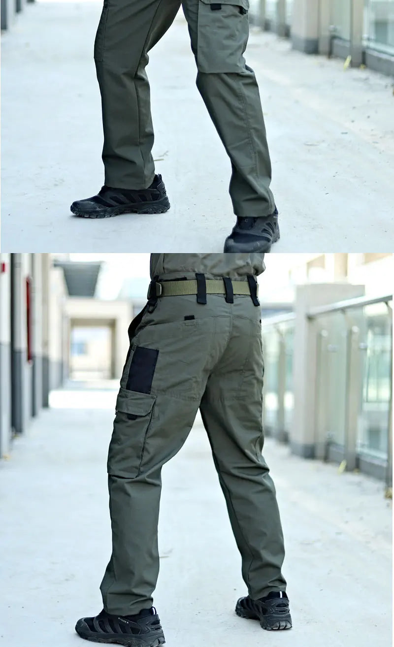 Men’s Tactical Work Pants – Waterproof Outdoor Cargo Trousers with Multi-Pockets
