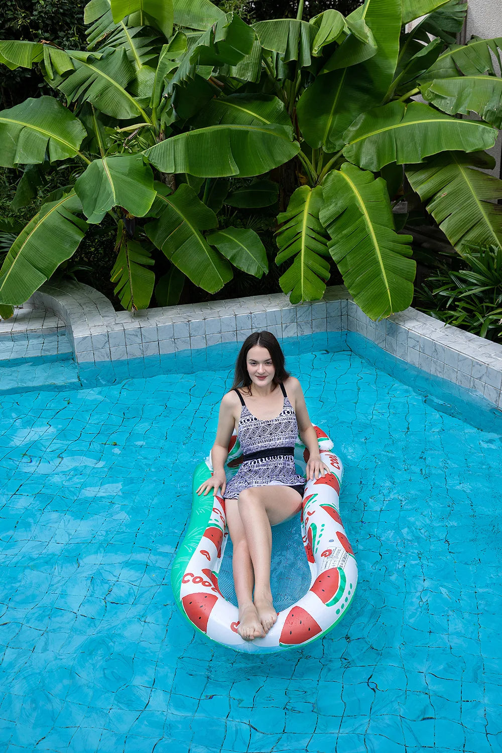 Rooxin Inflatable Water Hammock – Pool Float Bed & Beach Lounger Chair